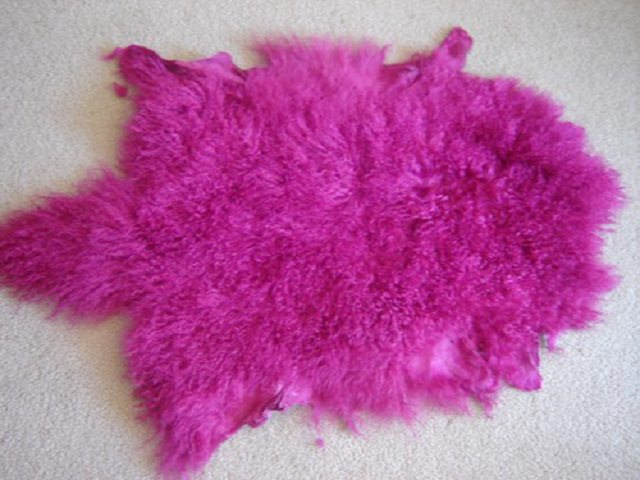 mongolian lamb fur pelt Made in Korea